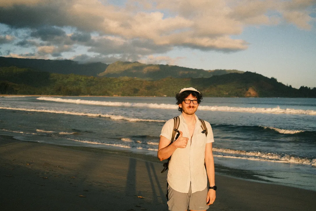 Austin at the beach